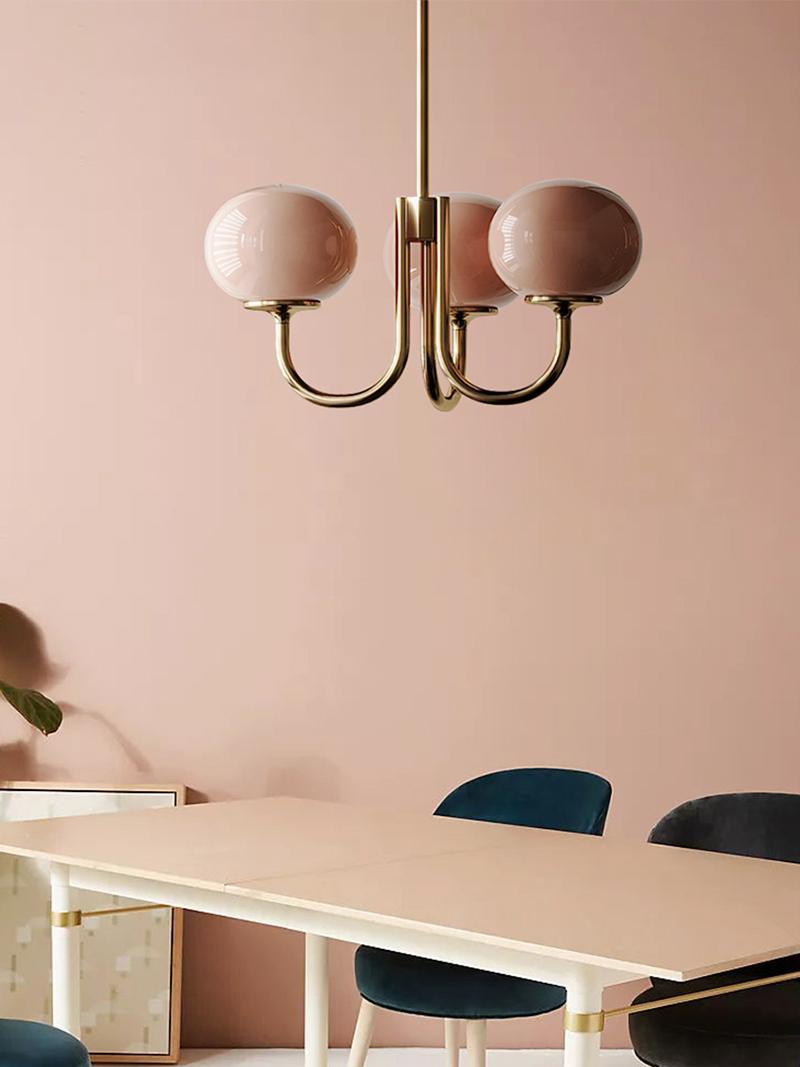 Art Deco Elegance Glass Ball Chandelier - Lighting