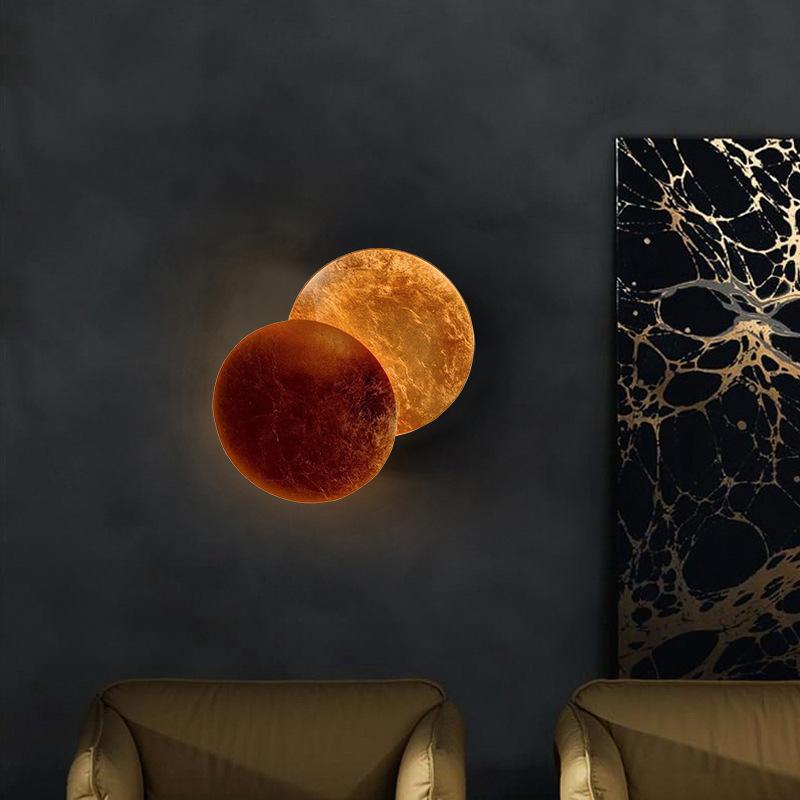 Creative Rotatable Moon Phase Wall Lamp - Lighting