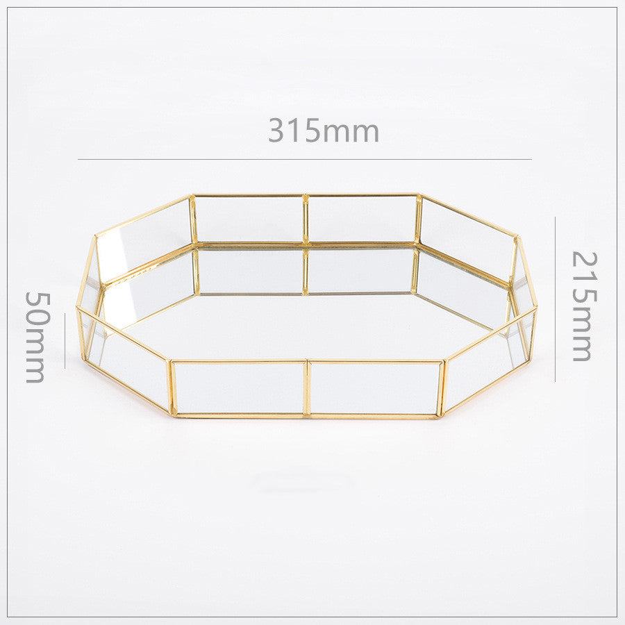 Vintage Polygon Mirror Tray - Starhauz.com