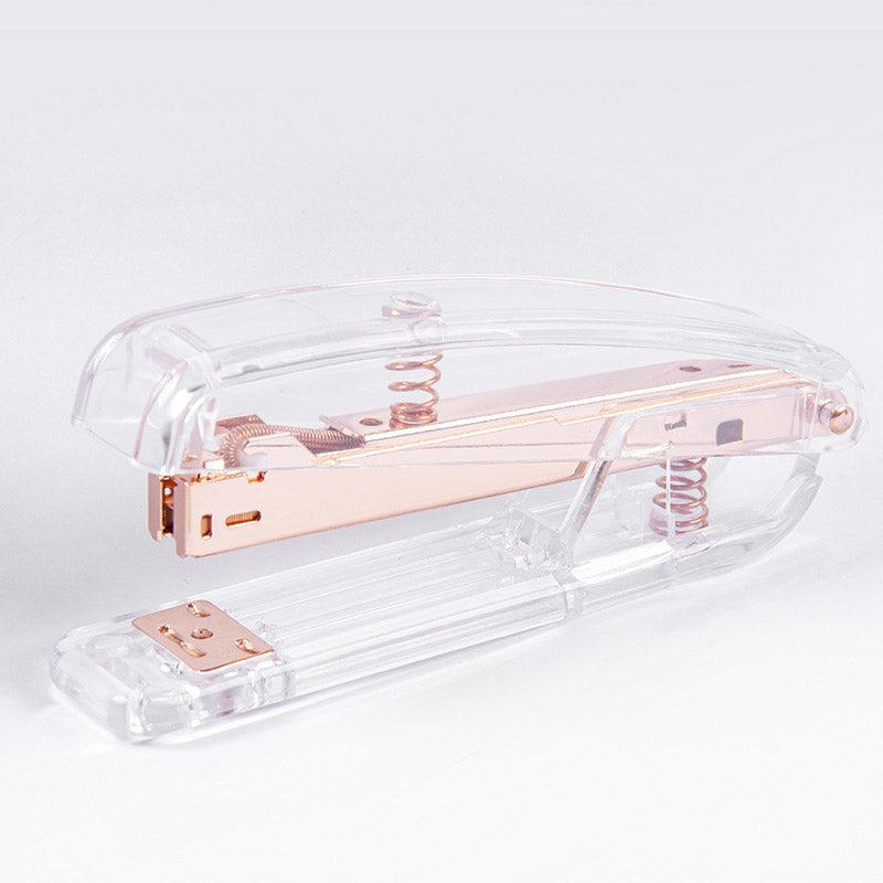 Transparent Rose Gold Stapler - Starhauz.com
