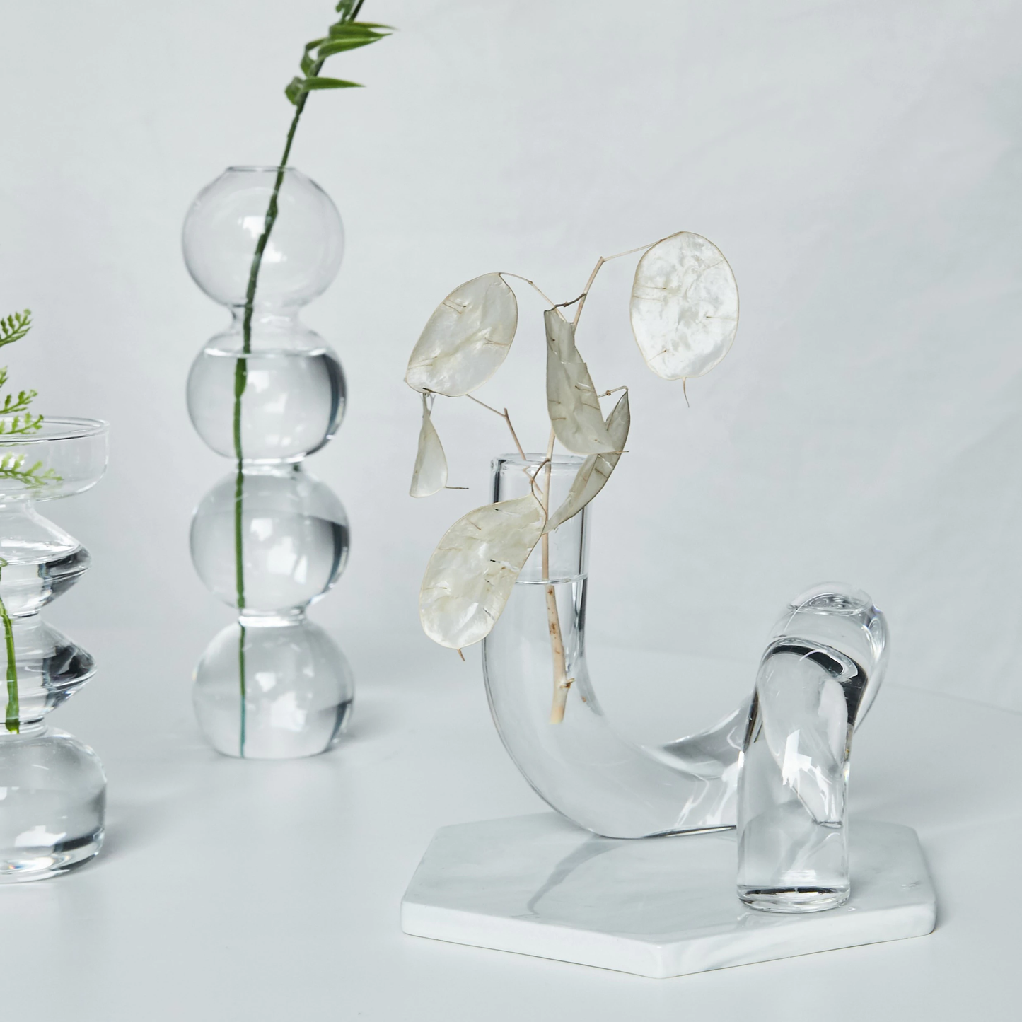 Retro Twisted Glass Candlestick Holder - Starhauz.com