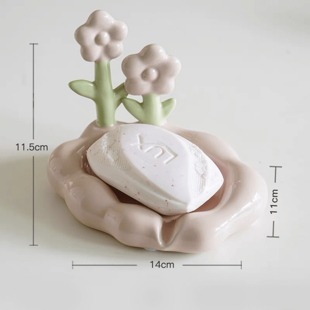 Spring Floral Soap Dish Bathroom Decor - Vanity