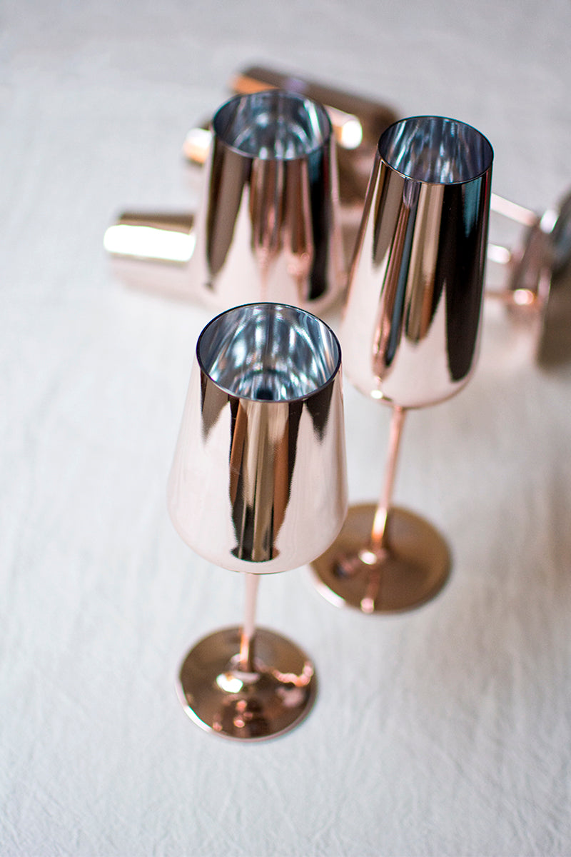 Rose Gold Goblet - Kitchen