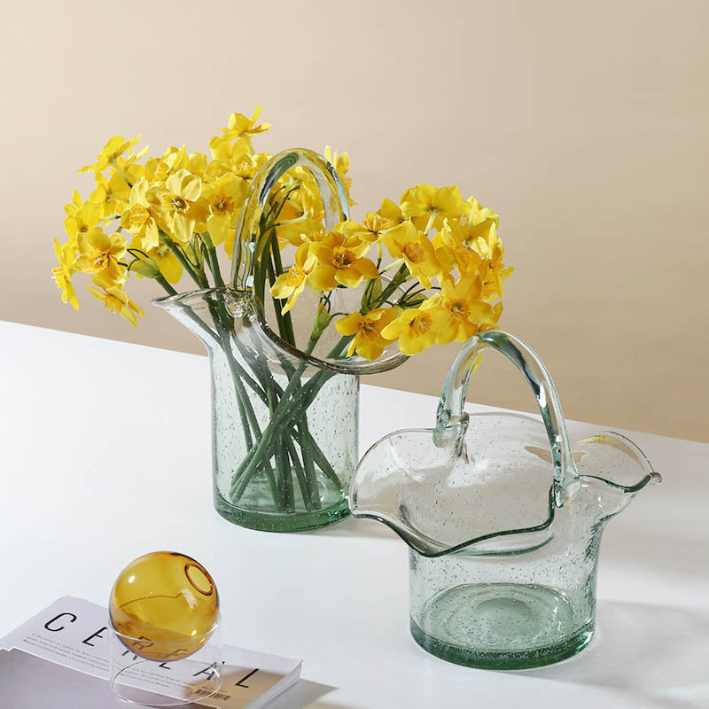 Basket-Bag Glass Vase - Starhauz.com