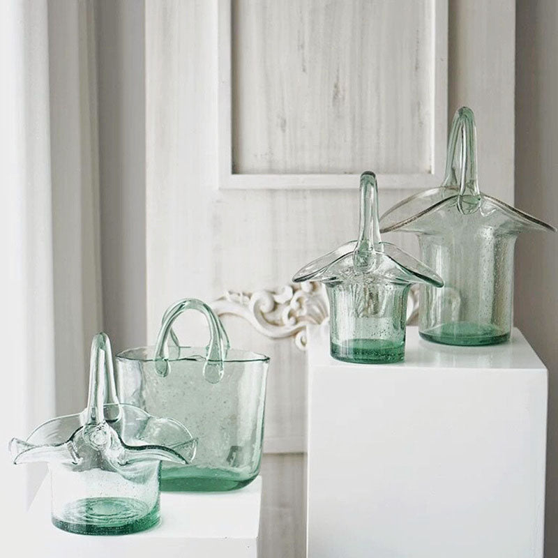 Basket-Bag Glass Vase - Starhauz.com