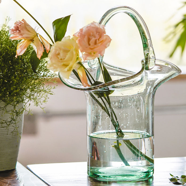 Basket-Bag Glass Vase - Starhauz.com