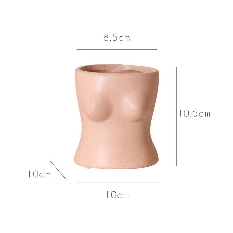Feminine Body Chest Butt Ceramic Vase - Starhauz.com