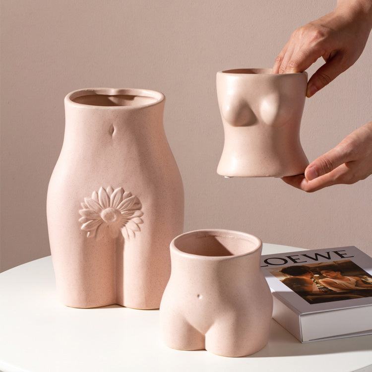 Feminine Body Chest Butt Ceramic Vase - Starhauz.com