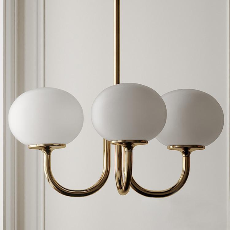 Art Deco Elegance Glass Ball Chandelier - Lighting