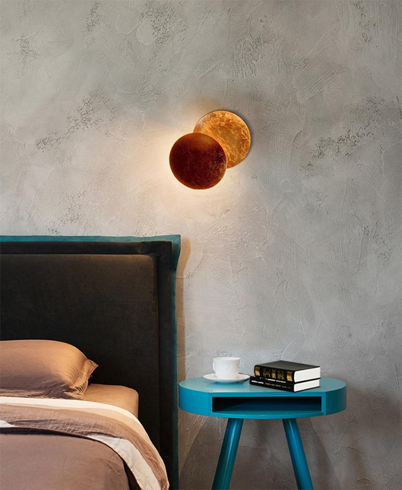 Creative Rotatable Moon Phase Wall Lamp - Lighting