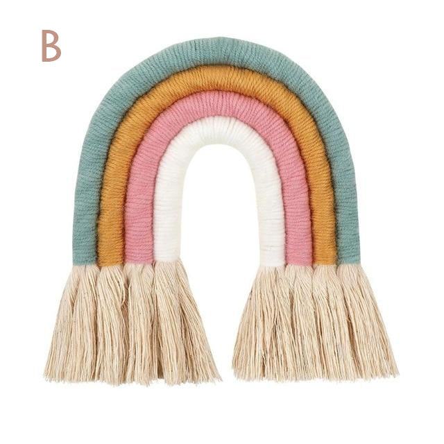 Macramé Rainbow Wall Hanging Décor - Starhauz.com