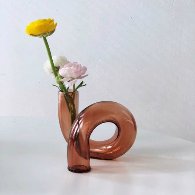 Retro Twisted Glass Candlestick Holder - Starhauz.com