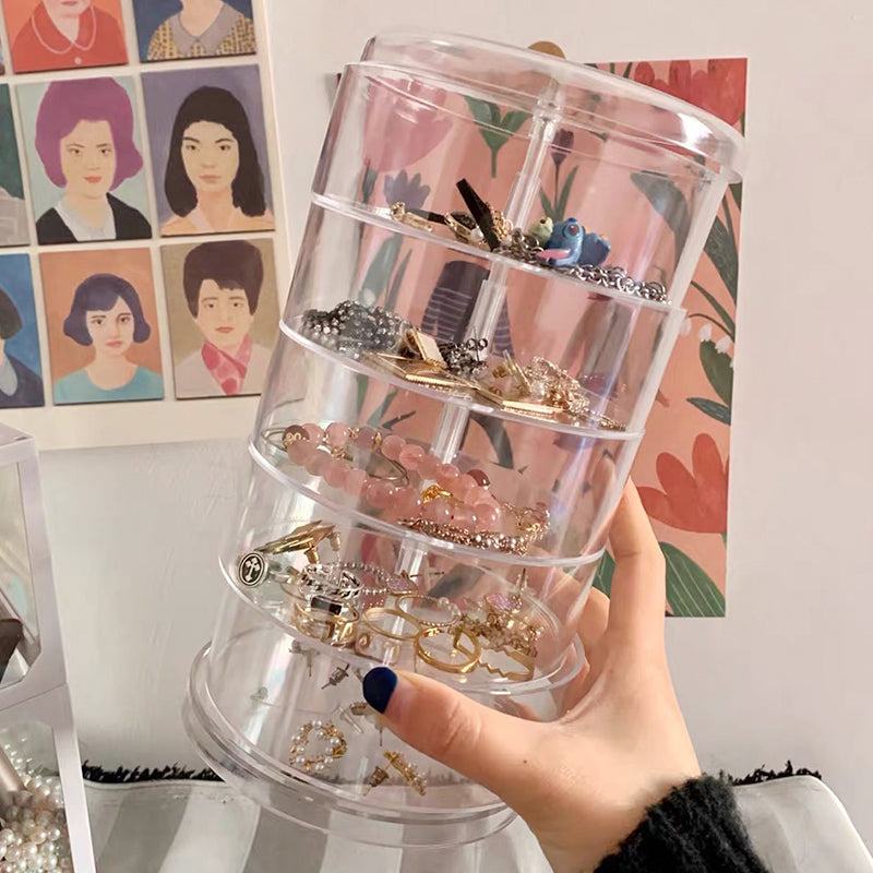 Hair Pin Jewelry Transparent Rotating Storage - Starhauz.com