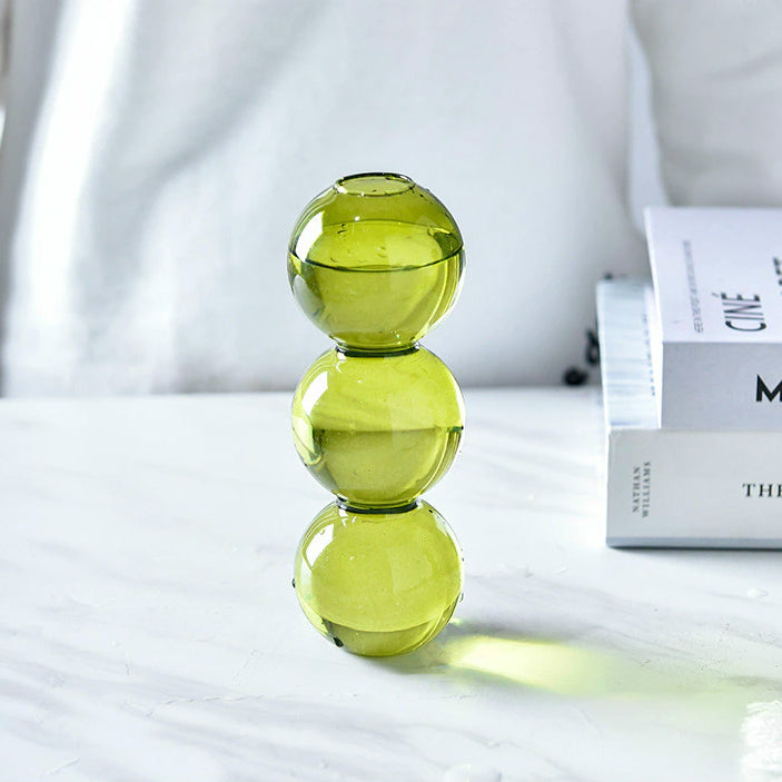 Retro Glass Spherical Colorful Vase - Starhauz.com