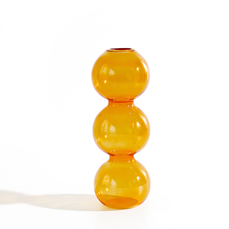 Retro Glass Spherical Colorful Vase - Starhauz.com