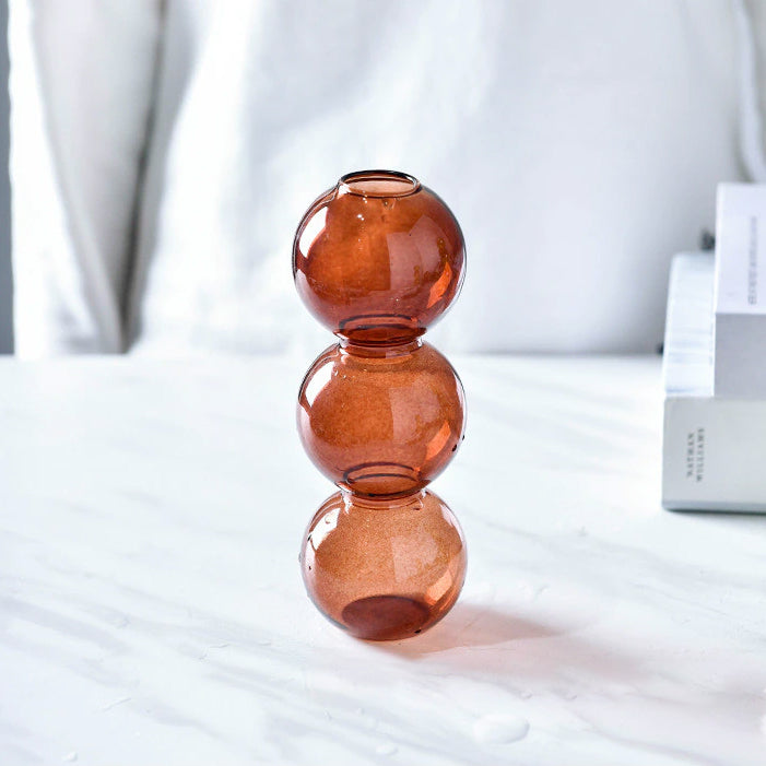 Retro Glass Spherical Colorful Vase - Starhauz.com