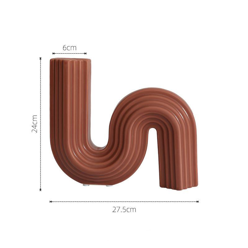 Nordic Pottery Flower Vase Table Décor - Starhauz.com