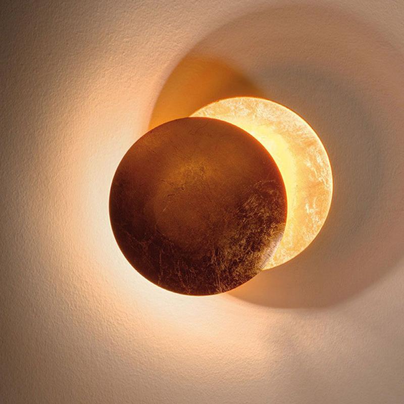 Creative Rotatable Moon Phase Wall Lamp - Lighting