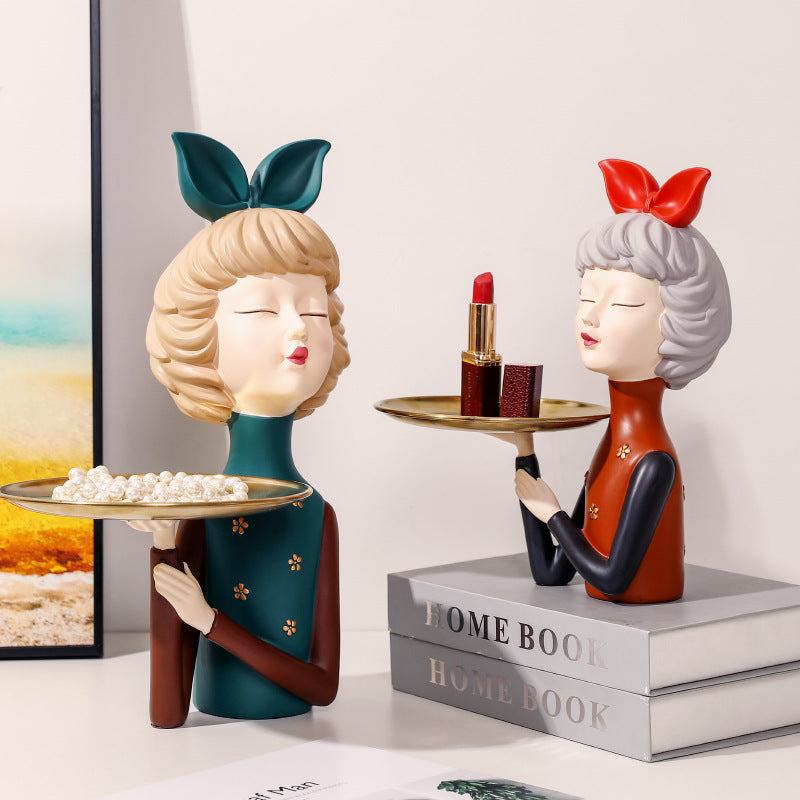 Creative Tray Girl Cute Ornaments - Starhauz.com