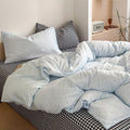 Cloudy Dot Gingham Bedding Set - Bedding