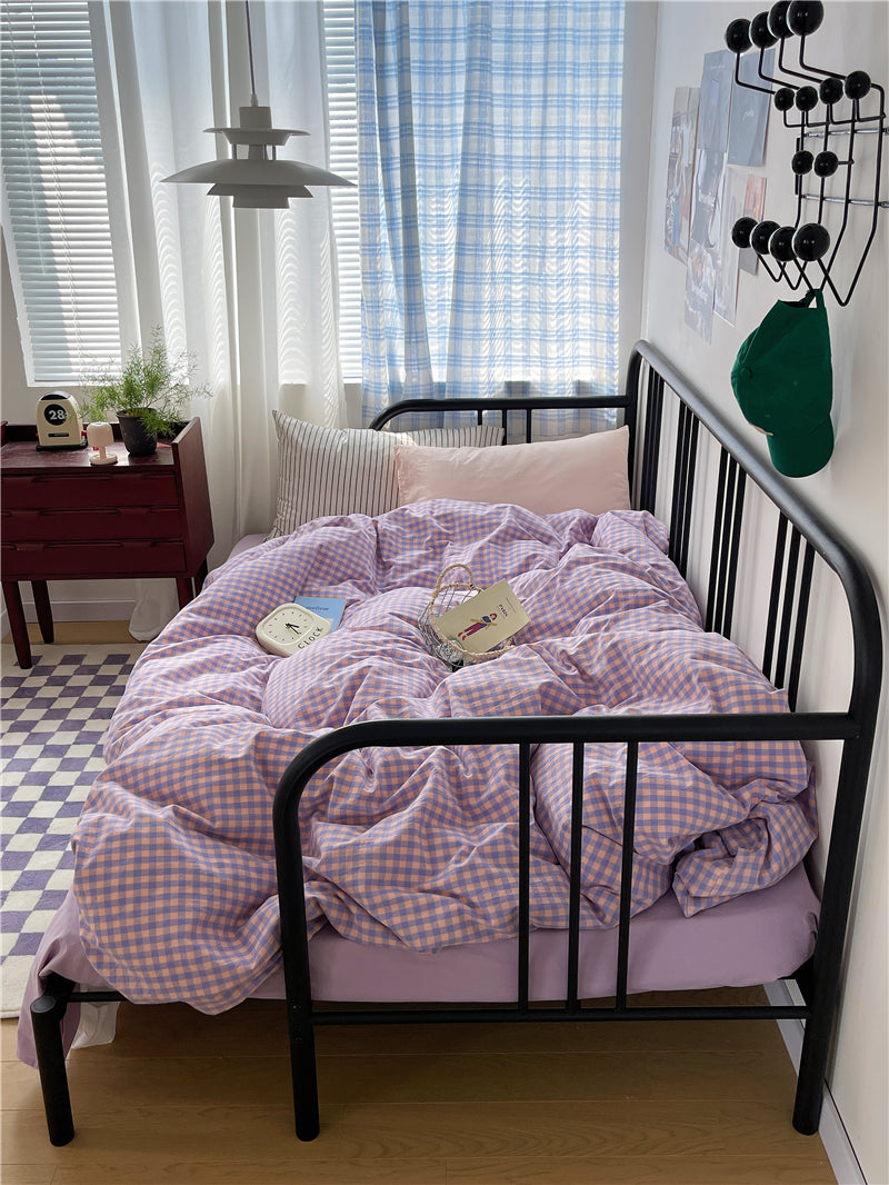 Violet Charm Mixed Pattern Bedding Set - Bedding