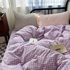 Violet Charm Mixed Pattern Bedding Set - Bedding