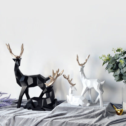 Reindeer Scandinavian Sculpture Set of 2 - Starhauz.com