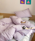 Pastel Purple Stripe Bedding Set - Bedding