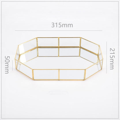 Vintage Polygon Mirror Tray - Starhauz.com