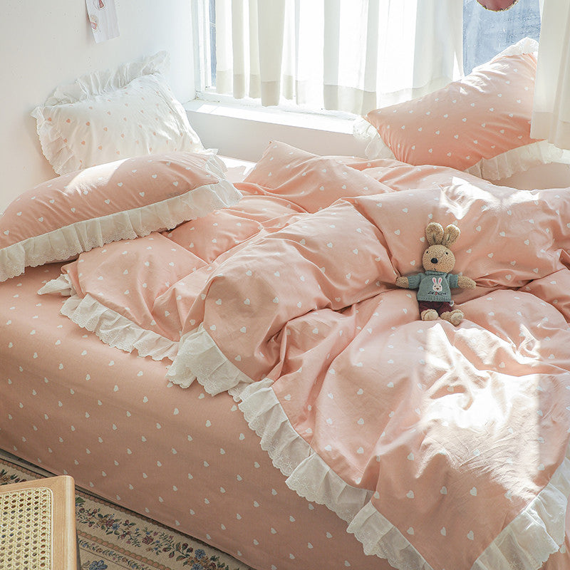 Princess Heart Bed Sheet Set - Starhauz.com