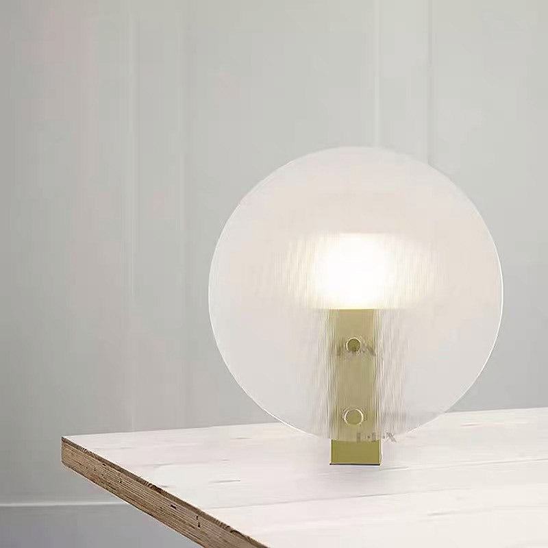 Fluted Acrylic Bedside Table Lamp - Starhauz.com