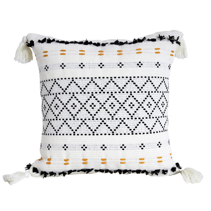 Bohemian Geometry Tassel Pillow - Starhauz.com