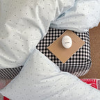 Cloudy Dot Gingham Bedding Set - Bedding