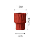 Morandi Color Stitched Ceramic Vase - Starhauz.com