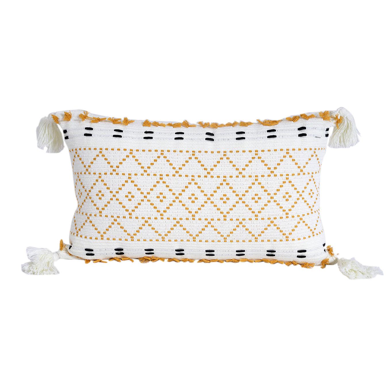 Bohemian Geometry Tassel Pillow - Starhauz.com