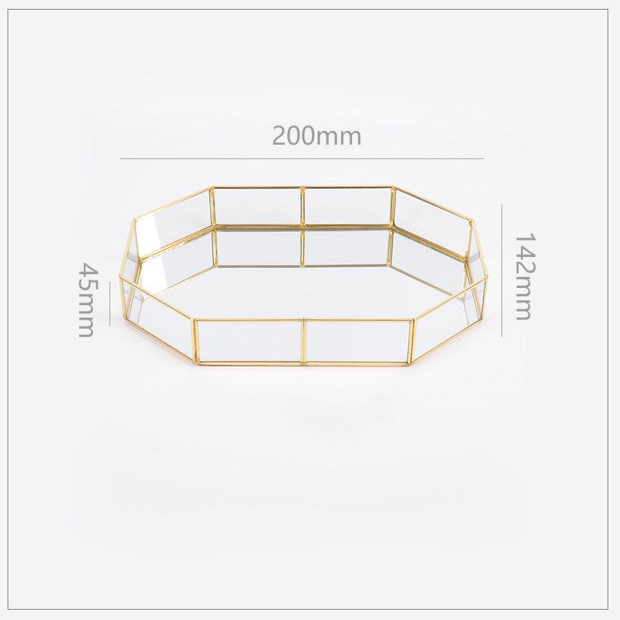 Vintage Polygon Mirror Tray - Starhauz.com
