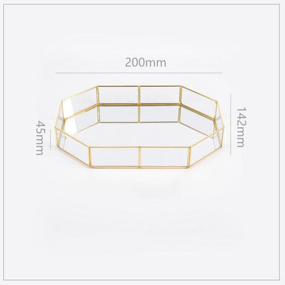 Vintage Polygon Mirror Tray - Starhauz.com