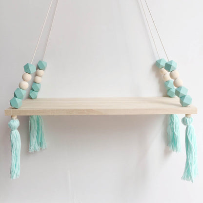 Colorful Beads Tassel Wall Shelf - Starhauz.com