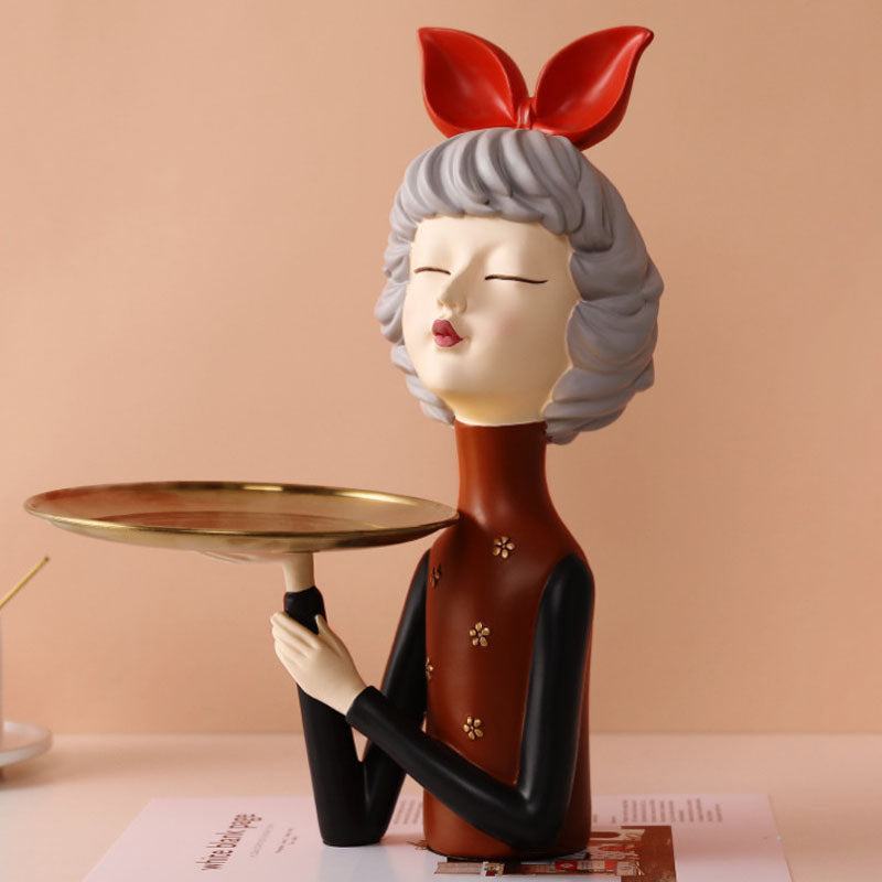 Creative Tray Girl Cute Ornaments - Starhauz.com