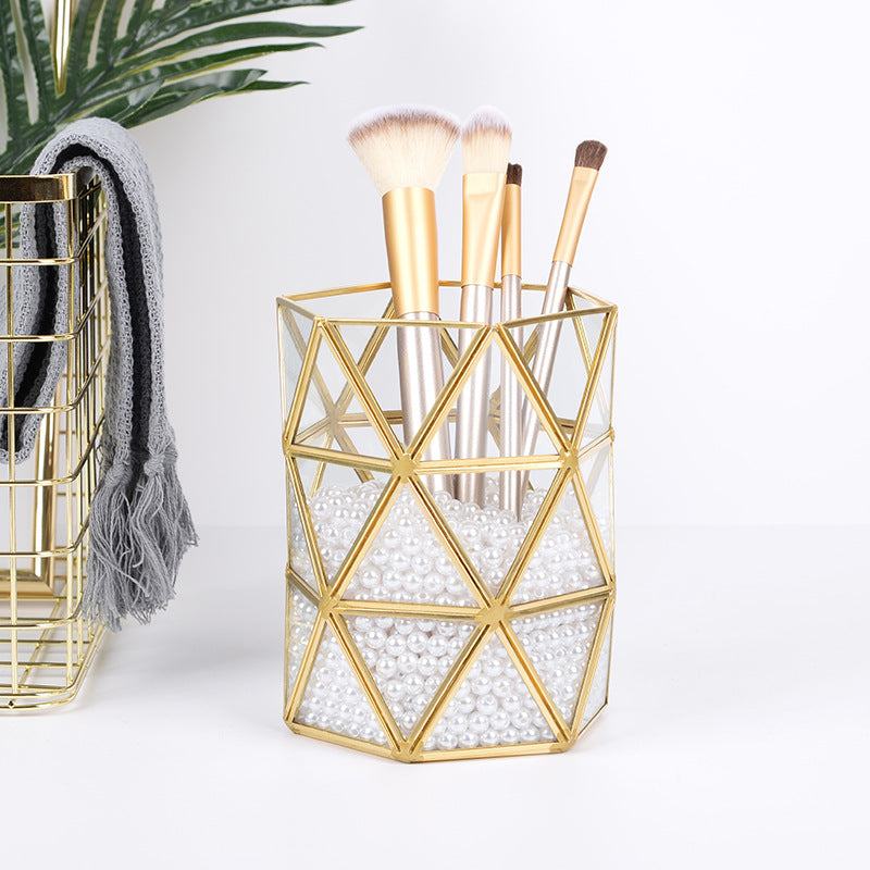 Vintage Makeup Brush Bucket - Starhauz.com