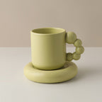 Ceramic Pearly Handle Plump Mug - Starhauz.com