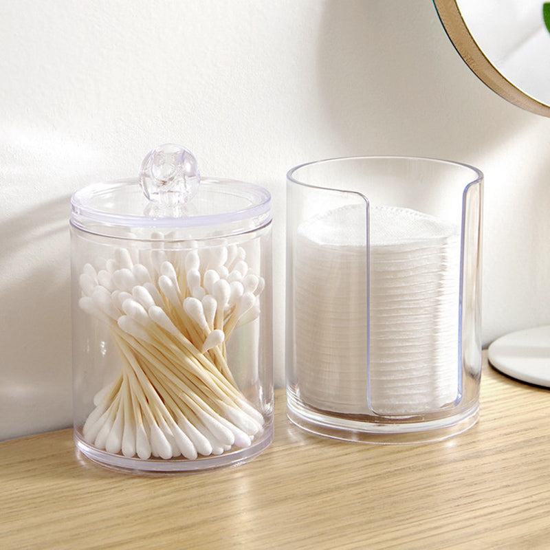 Transparent Cotton Bud Jar - Starhauz.com