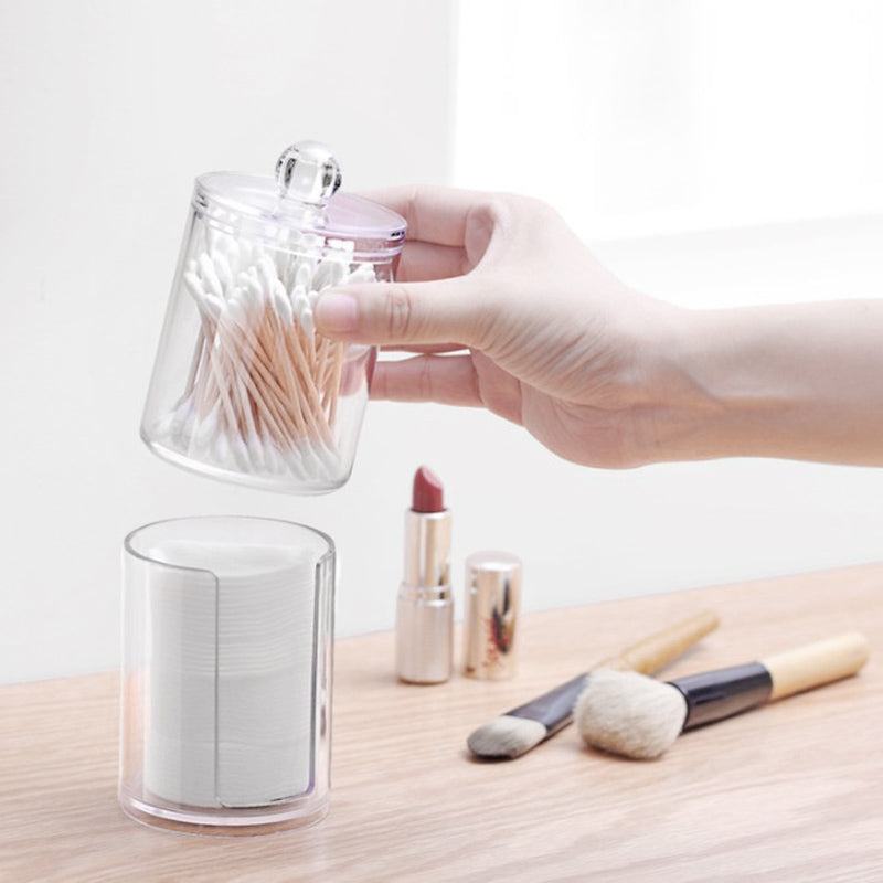 Transparent Cotton Bud Jar - Starhauz.com