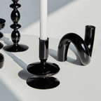 Retro Twisted Glass Candlestick Holder - Starhauz.com