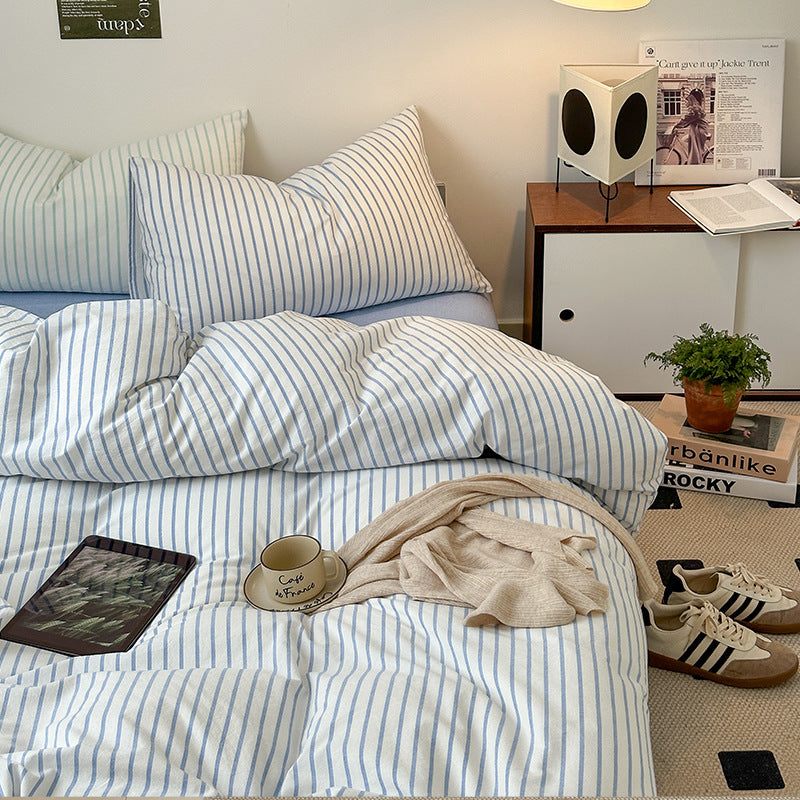 Scandinavian Retro Stripes Bedding Set - Bedding