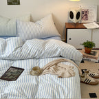 Scandinavian Retro Stripes Bedding Set - Bedding