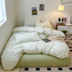 Scandinavian Retro Stripes Bedding Set - Bedding