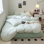 Scandinavian Retro Stripes Bedding Set - Bedding
