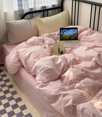 Blushed Dream Mixed Pattern Bedding Set - Bedding