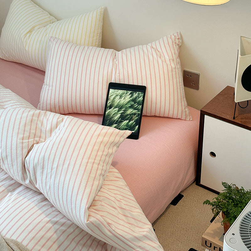 Scandinavian Retro Stripes Bedding Set - Bedding